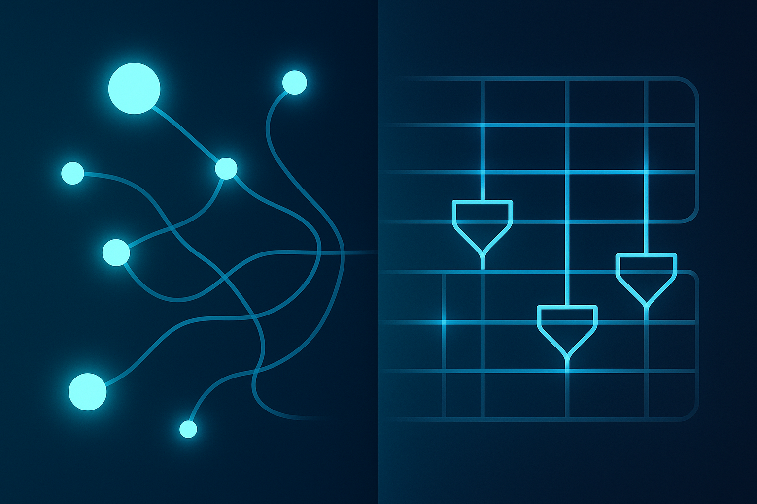 Modern digital landscape with interconnected nodes and geometric validation pathways.