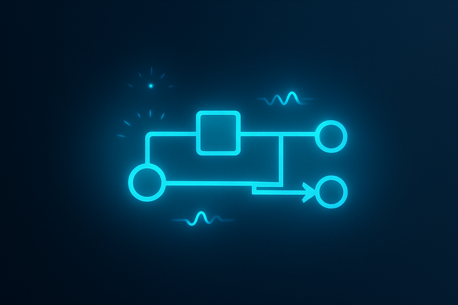 Illustration of interconnected circuit pathways representing AI agent types