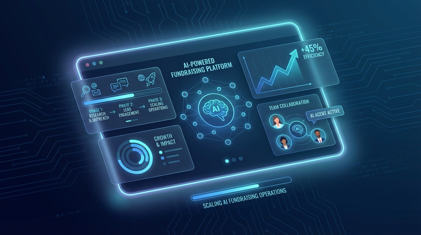Fundraising organization scaling operations with AI platform managing multi-tier donor segments