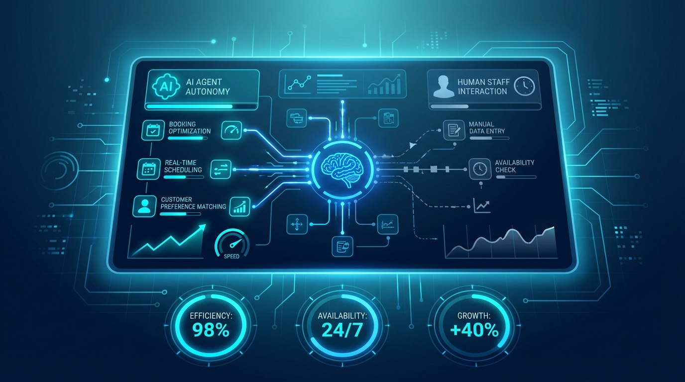 AI agents vs human staff for bar booking management.