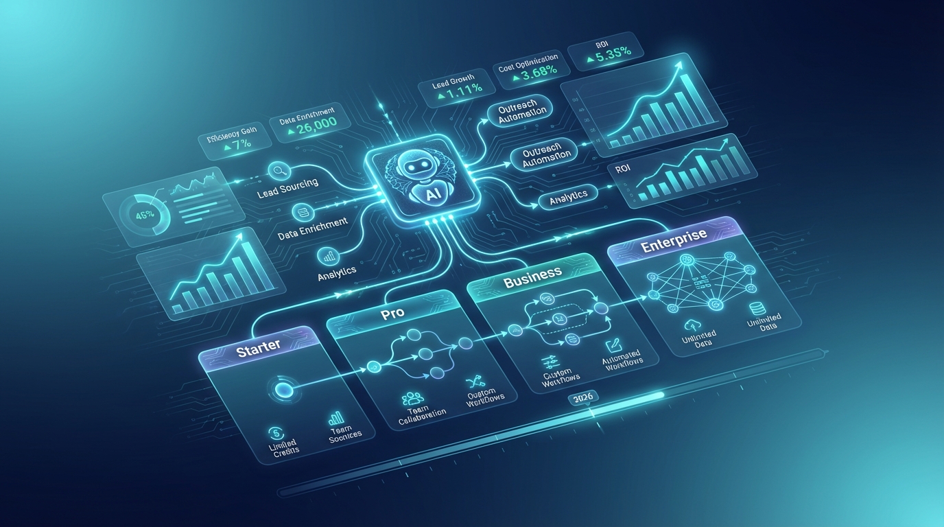 Apollo io login dashboard showing pricing tiers and credit allocation options