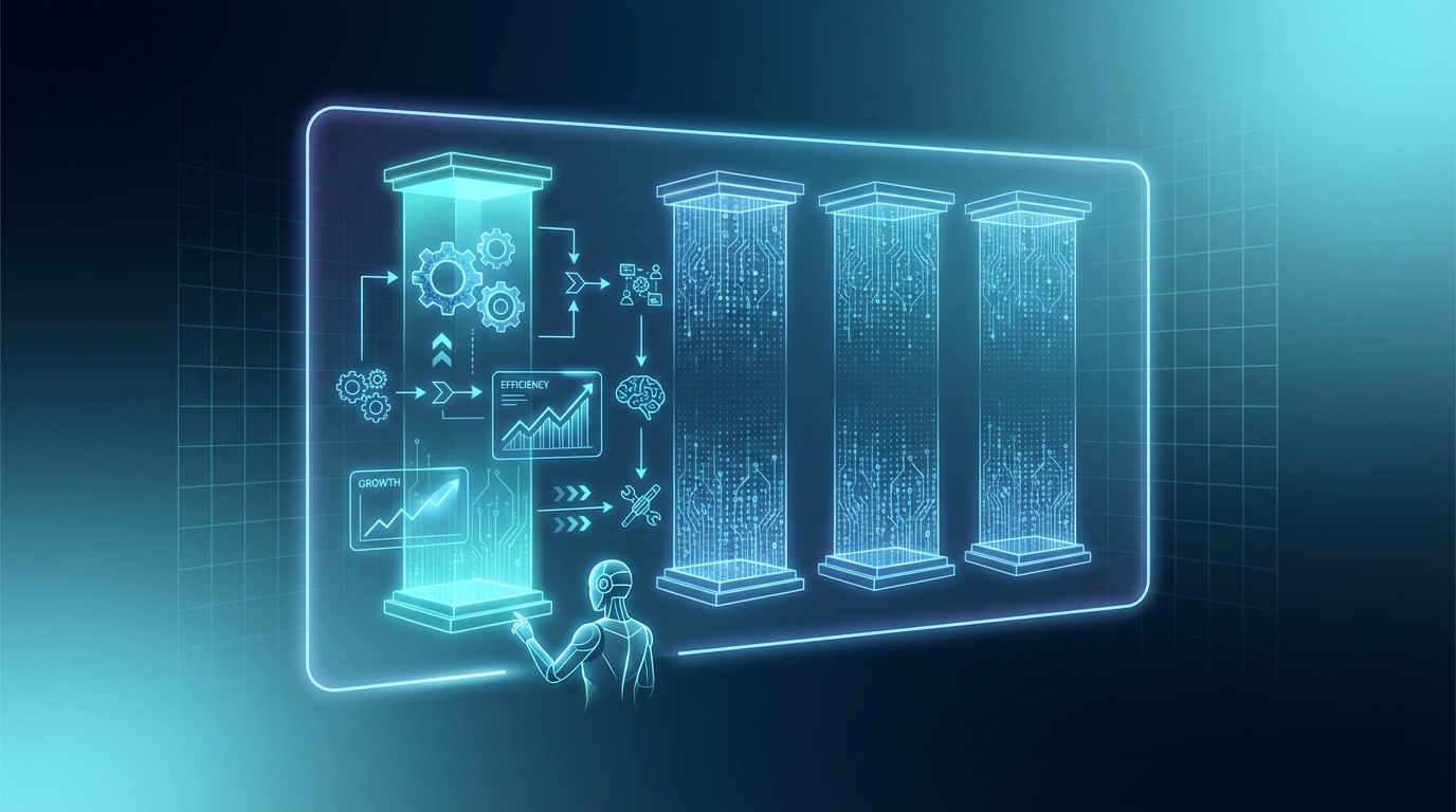 Four pillars of enterprise AI implementation for mid-market businesses