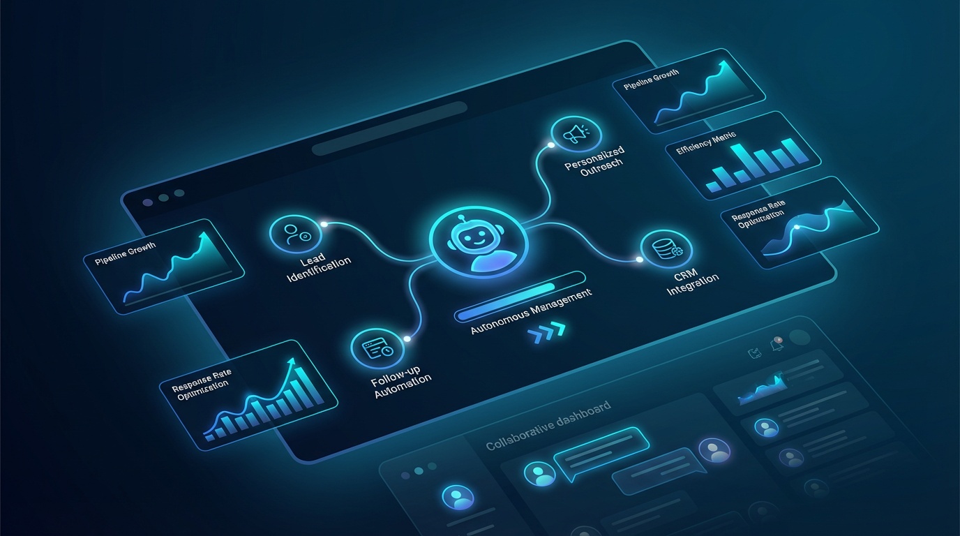 Sales team building an outbound engine using AI automation tools for pipeline measurement and growth
