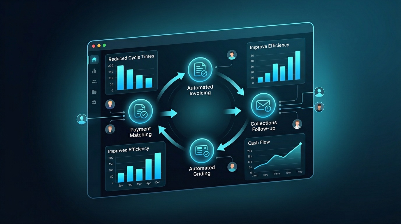 AI-powered financial automation workflow reducing manual processing time