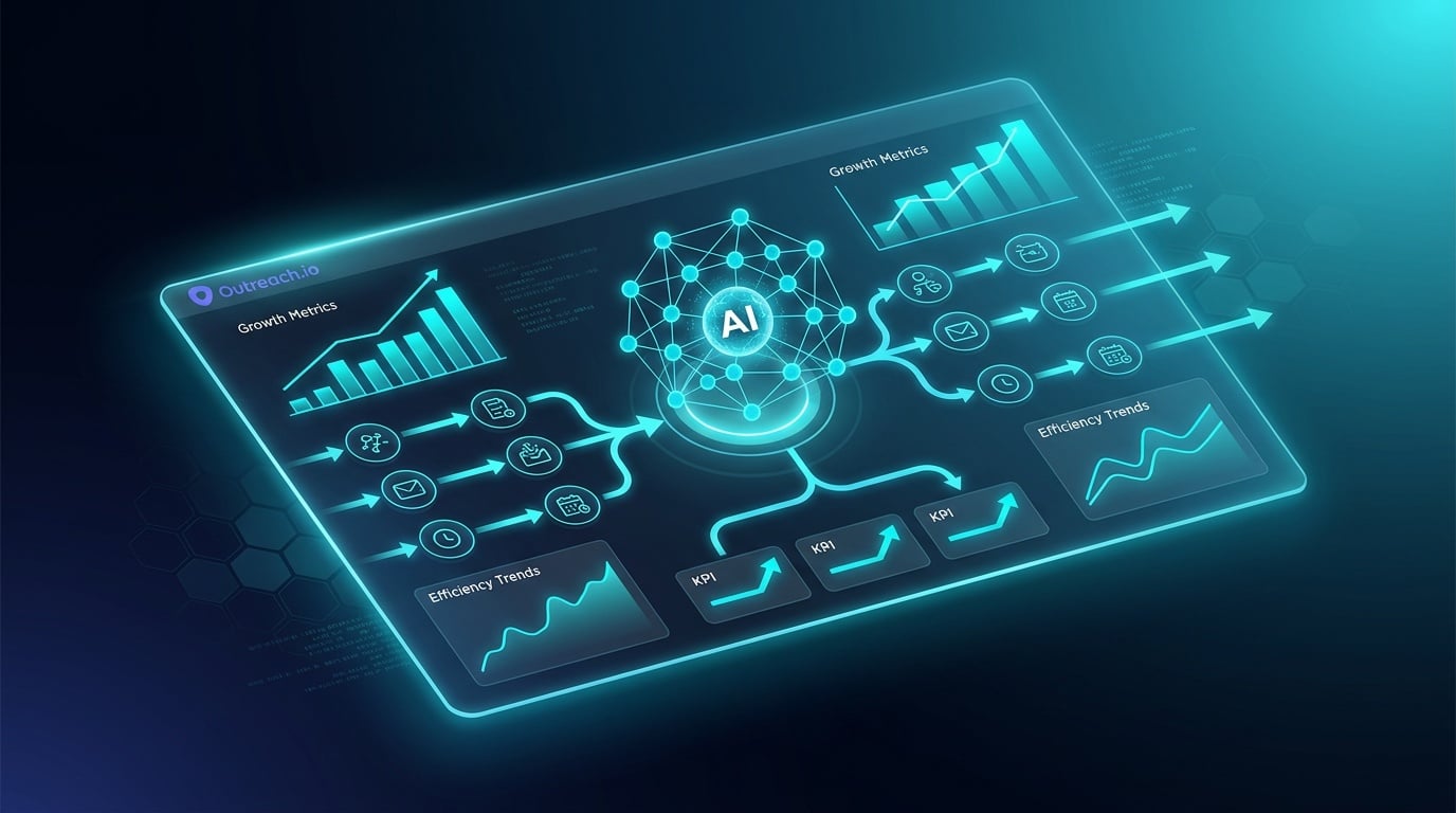 Outreach.io platform interface showing AI-powered sales engagement tools