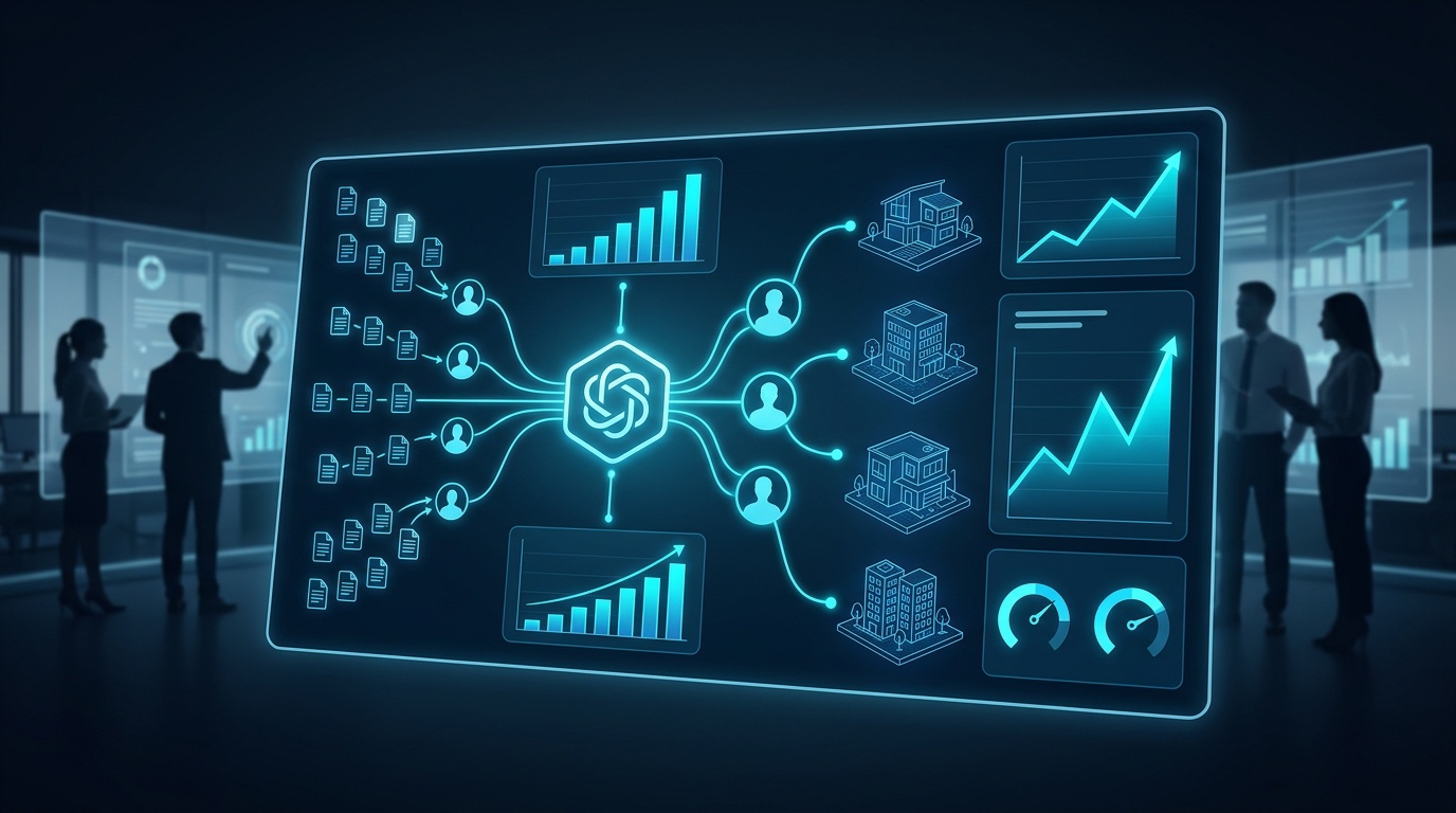 Generative AI tools applied across real estate, recruitment, fundraising, and hospitality industries