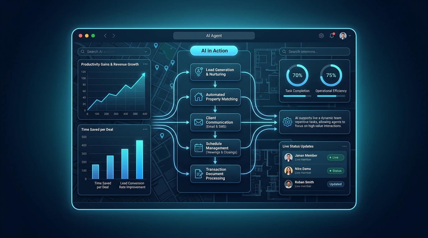 Cheapest agentic AI for improving real estate agent productivity.