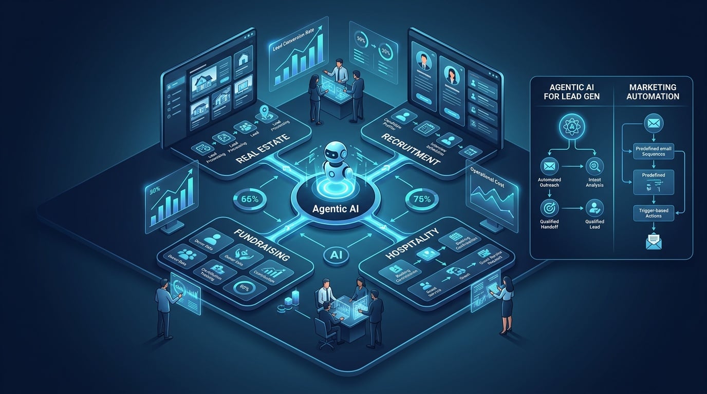 Agentic AI in the Field: Real Results from Real Estate, Recruitment, Fundraising, and Hospitality