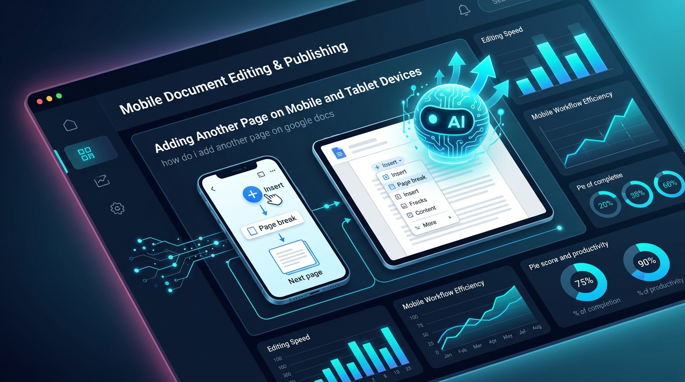 Adding Another Page on Mobile and Tablet Devices