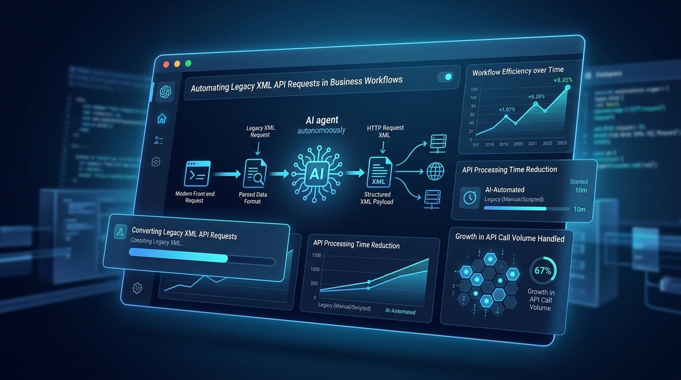 Automating Legacy XML API Requests in Business Workflows