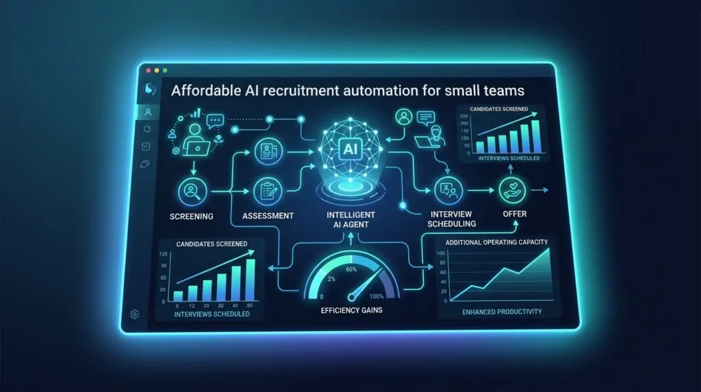 Affordable AI recruitment automation for small teams