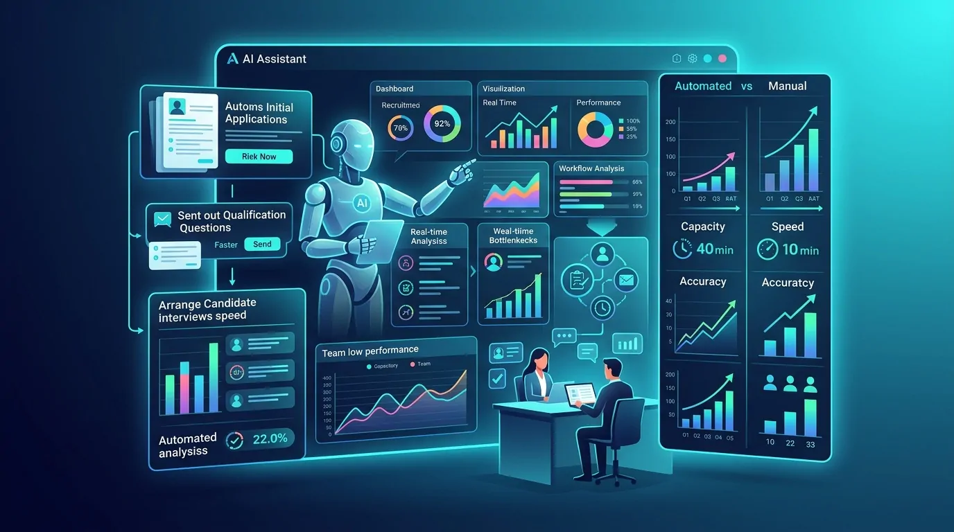 Recruitment automation workflow for candidate screening and scheduling