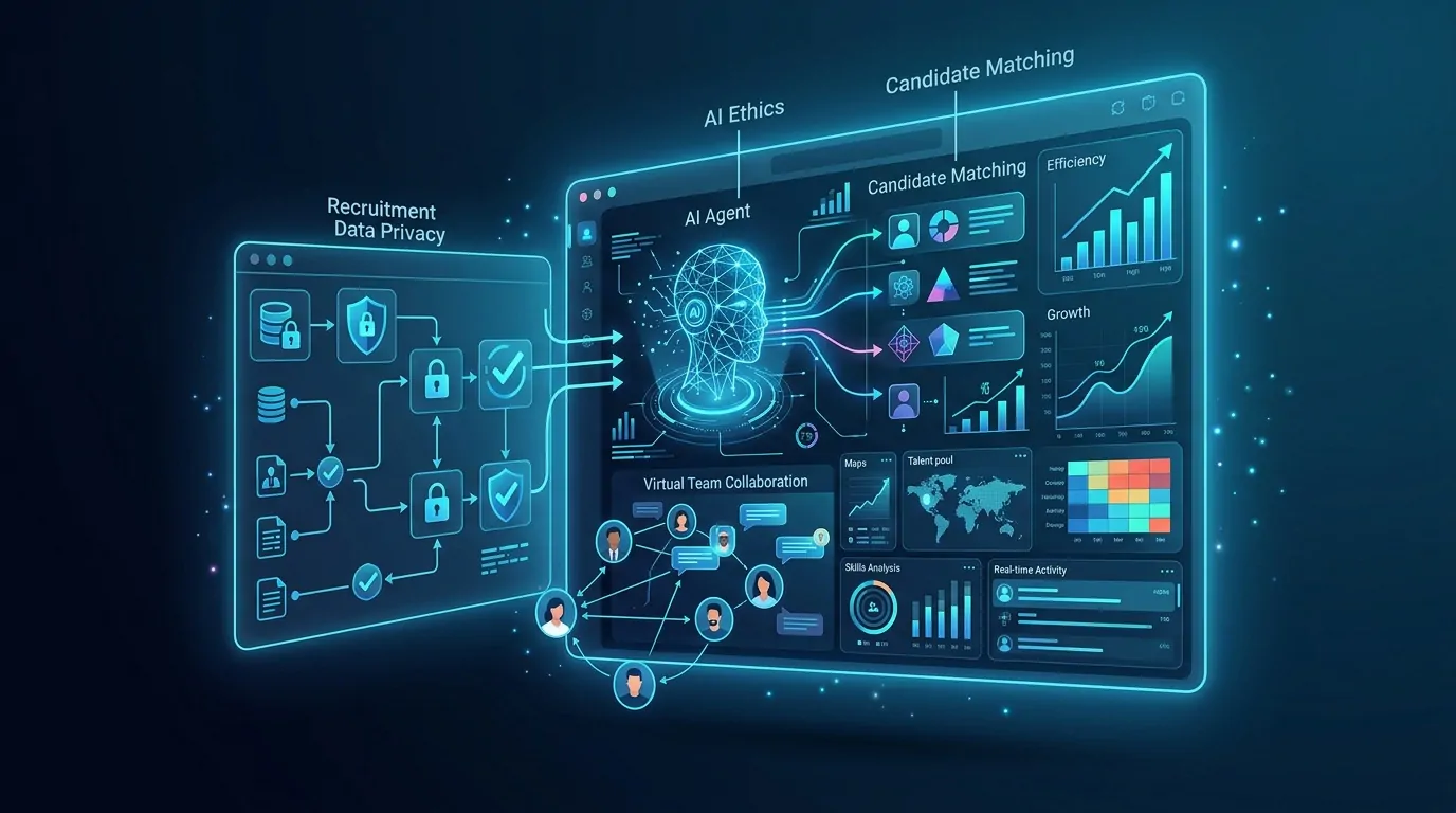 Recruiter reviewing candidate data governance settings