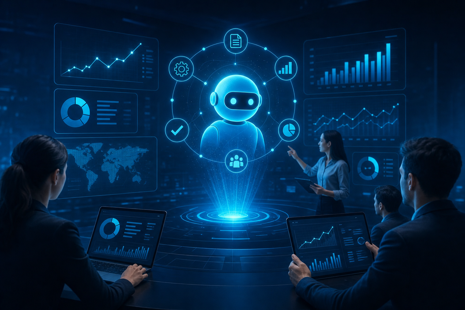 Recruiter reviewing an automated candidate workflow