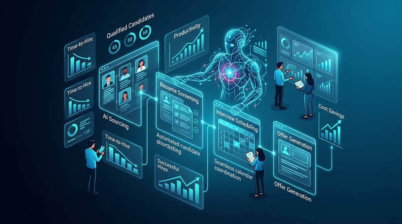 Recruitment automation workflow from application to interview